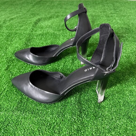 Torrid Lucite D'orsay Ankle Strap Closed Toe Heel Extra Wide Shoes Size 13WW NEW - Picture 3 of 12